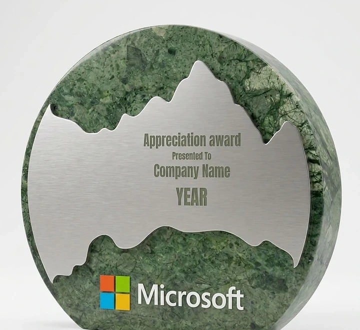 Custom Award Trophy — corporate branded gift available in bulk