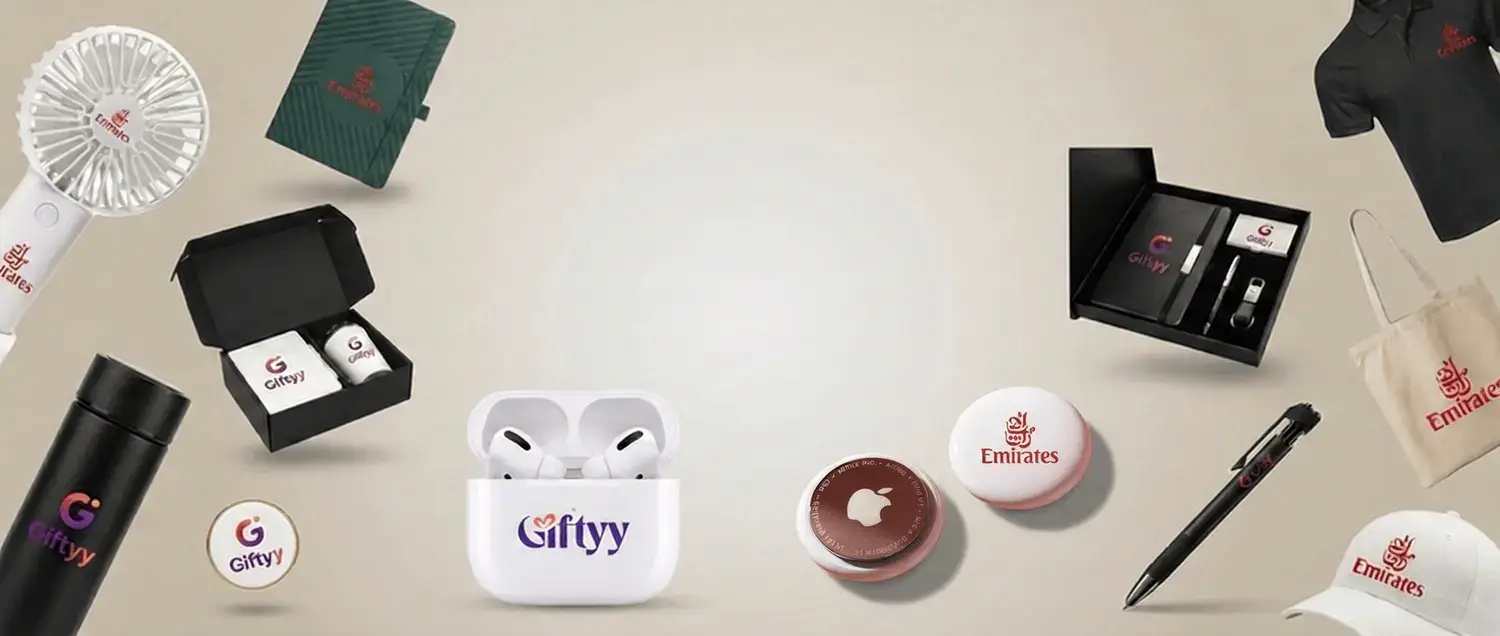 Branded corporate gift boxes and merchandise for UAE businesses
